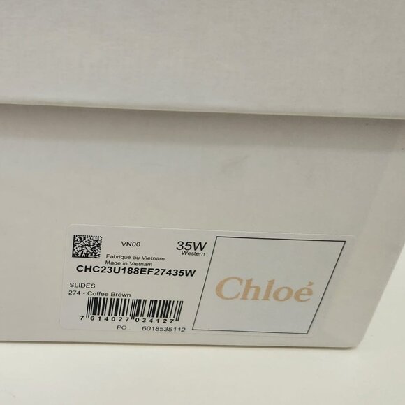 Chloe Woody Mule Coffee Brown Size 5 US /35 EU - Picture 6 of 6